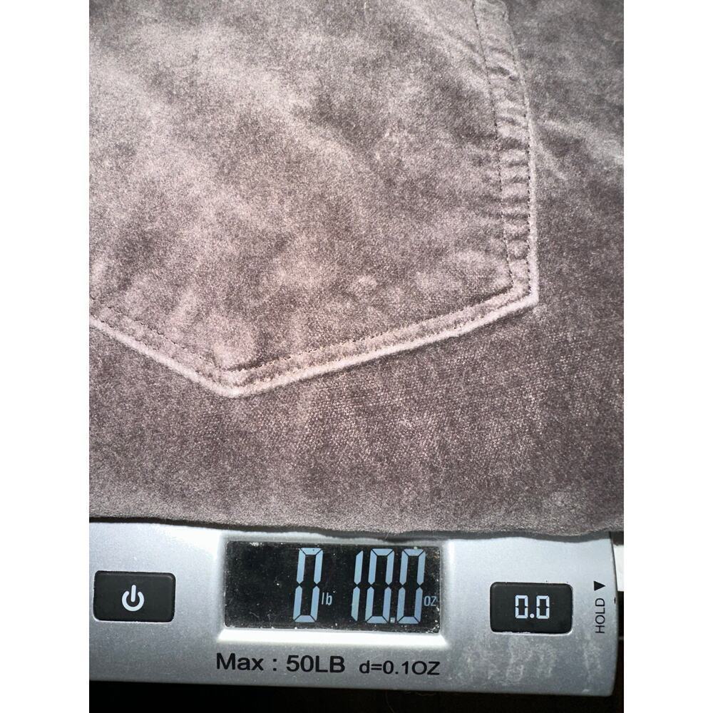 J. Jill Women’s Velvet Pants Slim Leg Ankle Taupe 10 Casual Neutral Soft - Picture 9 of 10
